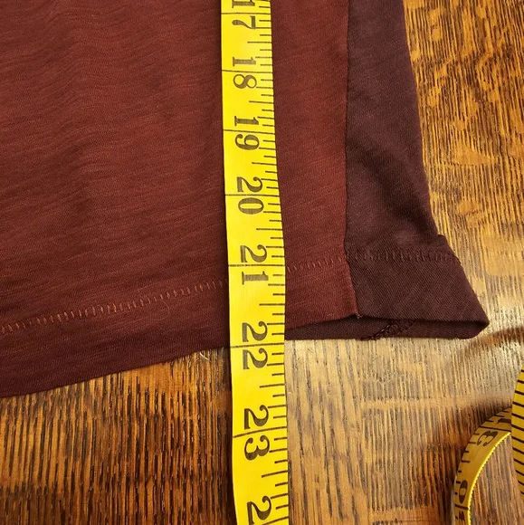 Madewell Two-Tone Asymmetrical Long Sleeve T-Shrt - Picture 6 of 6